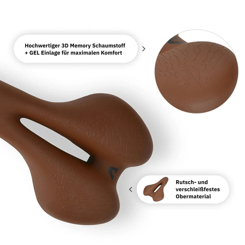 Alpensattel 3.0 Sport+ Braun - Alpensattel.de