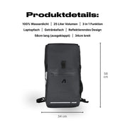 Alpensattel 3 in 1 Fahrradtasche - Alpensattel.de