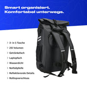 Alpensattel 3 in 1 Fahrradtasche - Alpensattel.de