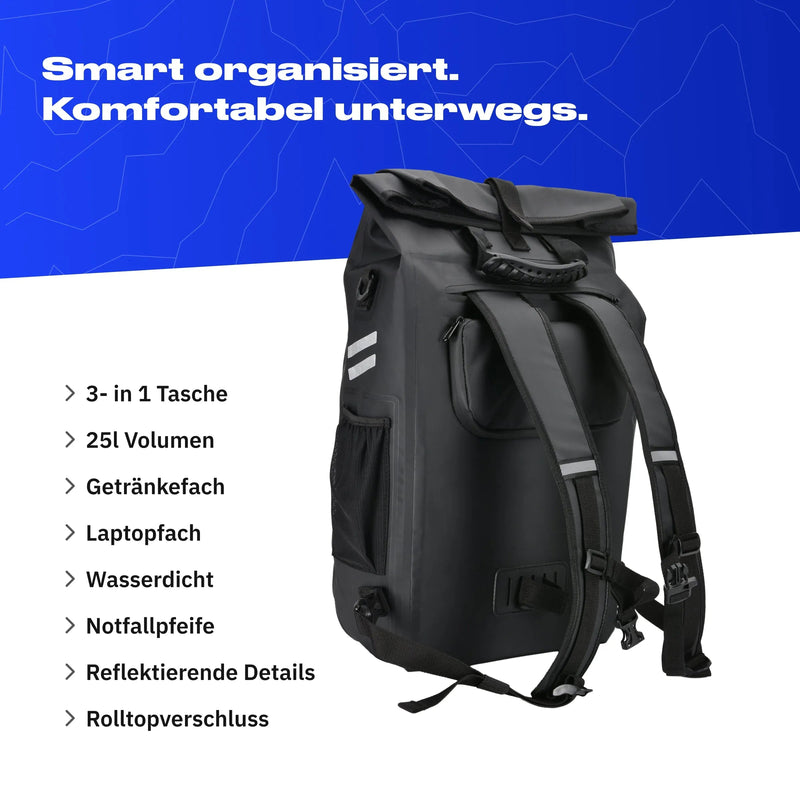 Alpensattel 3 in 1 Fahrradtasche - Alpensattel.de
