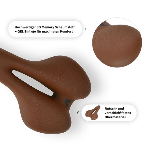 Alpensattel 3.0 Sport+ Braun - Alpensattel.de