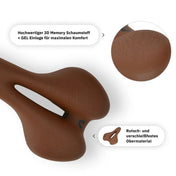 Alpensattel 3.0 Sport+ Braun - Alpensattel.de