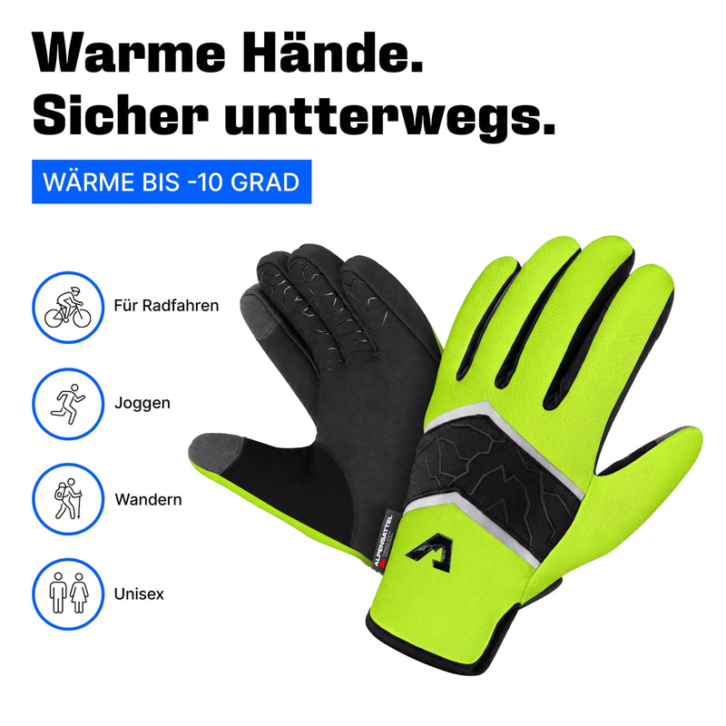PolarTherm 2.0 in Gelb: warm bis –10 °C, für Radfahren, Joggen und Wandern