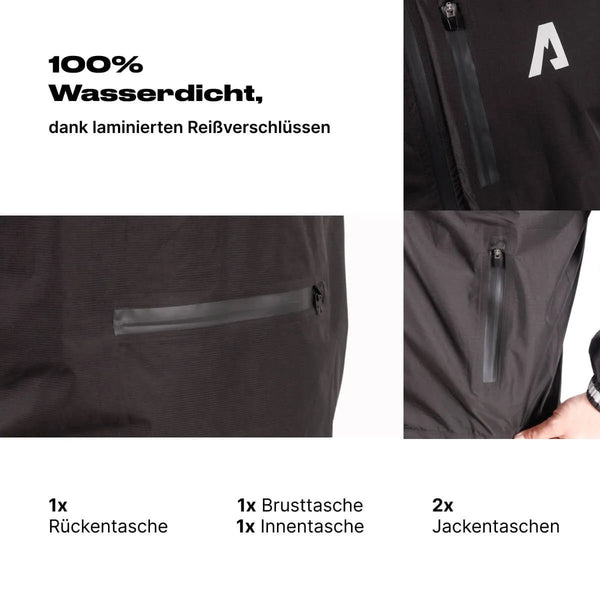 Rainshield - Regenjacke | + Gratis Thermo Handschuhe - Alpensattel.de