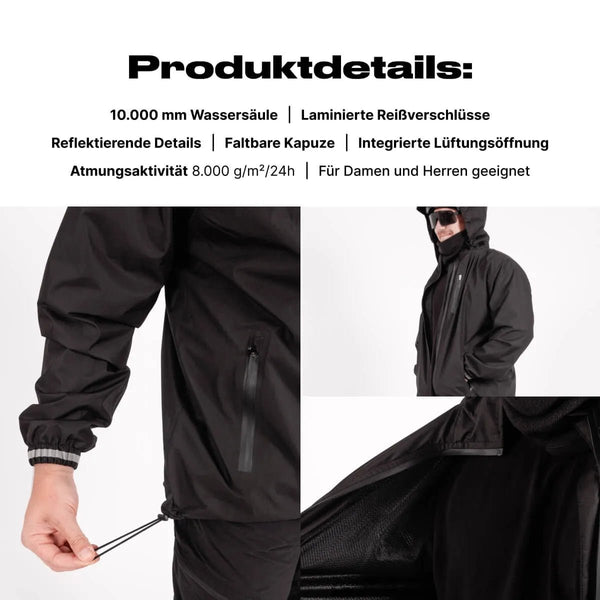 Rainshield - Regenjacke | + Gratis Thermo Handschuhe - Alpensattel.de